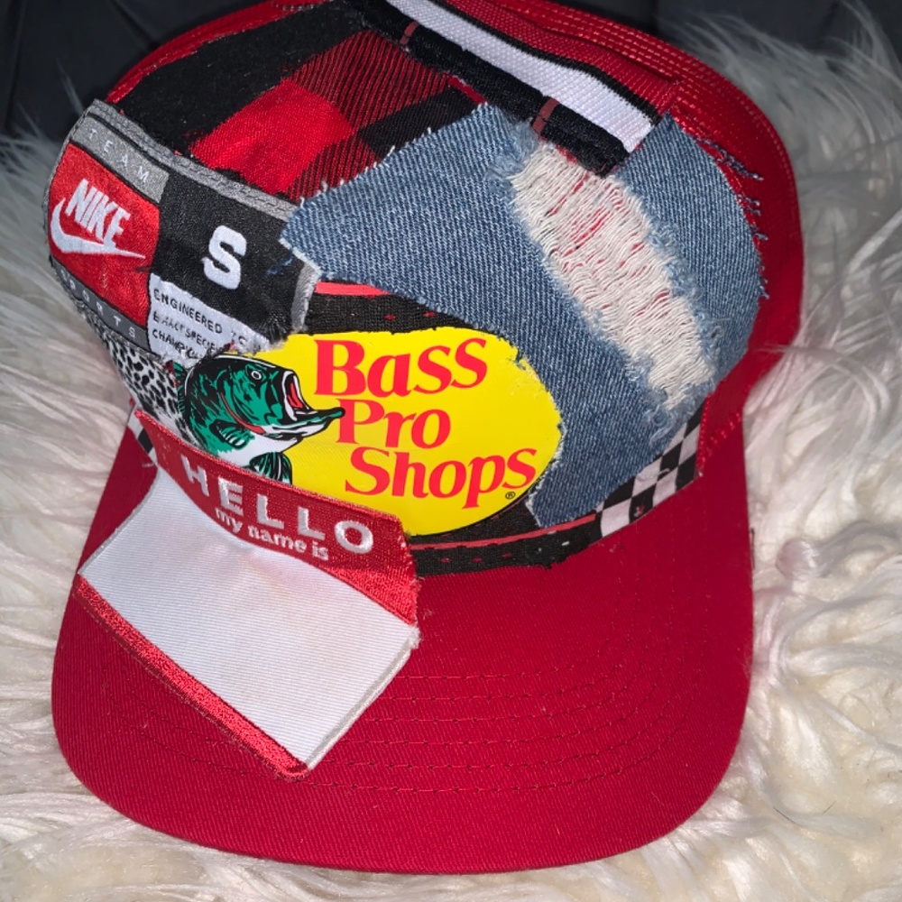 Custom Patchwork Bass Pro Shops Hat - image 2
